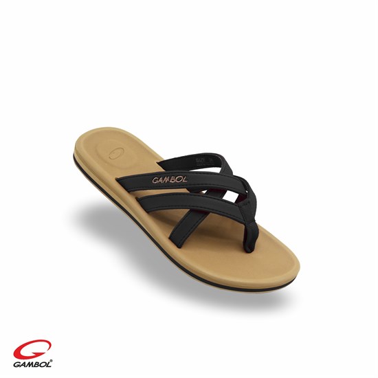 Вьетнамки женские GAMBOL G037WV BLACK (38 - 41) MONO COLOR G037WV_BLACK