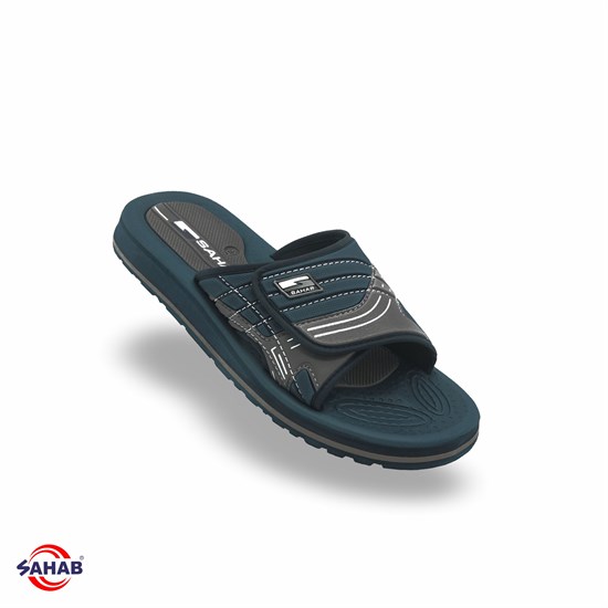 Шлёпанцы мужские SAHAB S552MK (42 - 47) MONO COLOR S552MK_DK.BLUE - фото 447