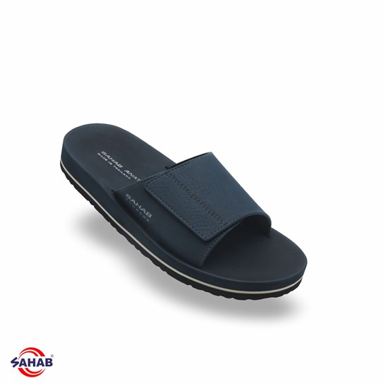 Шлёпанцы мужские SAHAB S596MK (42 - 47) MONO COLOR S596MK_DK.BLUE - фото 480