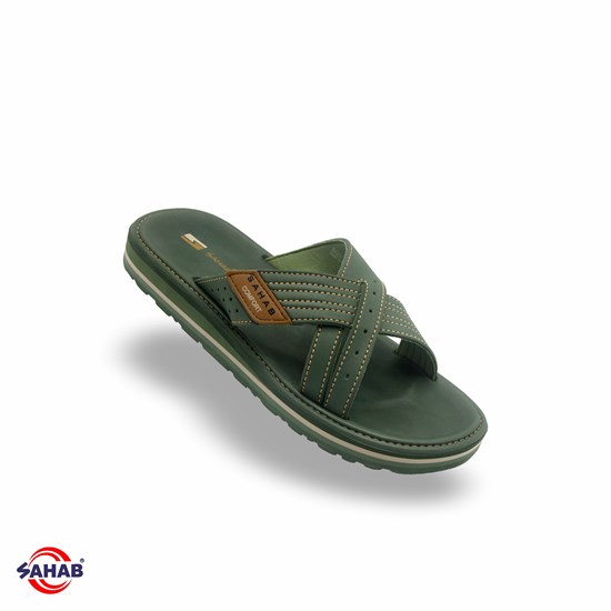 Шлёпанцы мужские SAHAB S526MKE (42 - 47) MONO COLOR S526MKE_GREEN - фото 5678