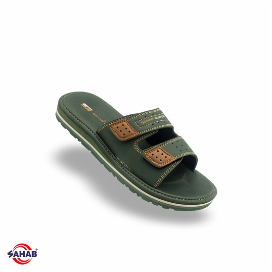 Шлёпанцы мужские SAHAB S555MKE (42 - 47) MONO COLOR S555MKE_GREEN - фото 5681
