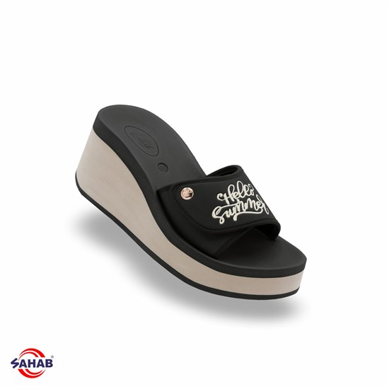 Шлёпанцы женские SAHAB S035WK (36 - 40) MONO COLOR S035WK_BLACK - фото 699