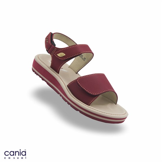 Сандалии женские CANIA C082WS (37 - 41) MONO COLOR C082WS_BORDO - фото 729