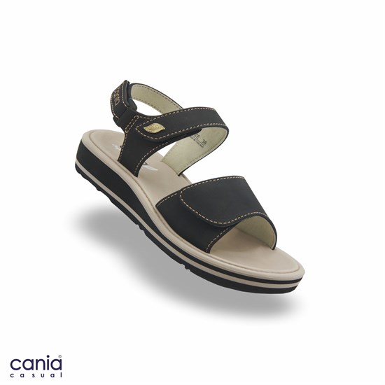Сандалии женские CANIA C082WS (37 - 41) MONO COLOR C082WS_BLACK - фото 735