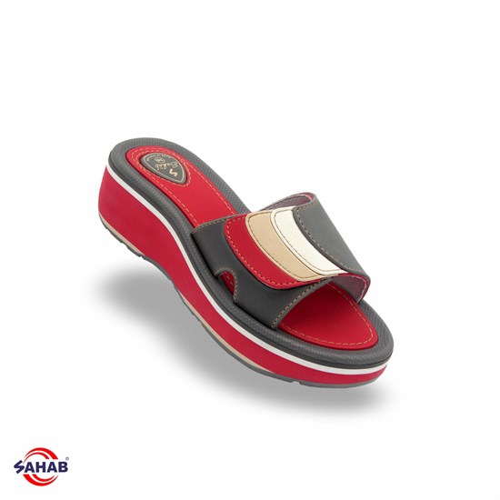 Шлёпанцы женские SAHAB S046WK RED (36 - 41) MONO COLOR S046WK_RED