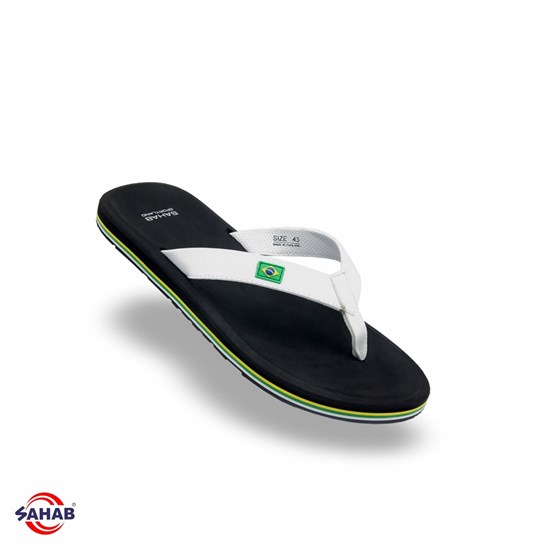 Вьетнамки мужские SAHAB S576MVA BLACK-WHITE (40 - 45) MONO COLOR S576MVA_BLACK-WHITE