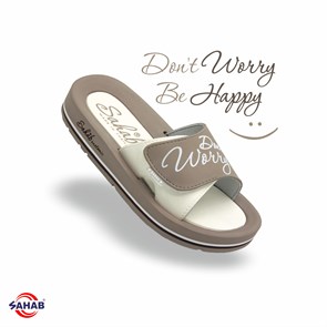 Шлёпанцы женские SAHAB S100WK BEIGE-WHITE (38 - 42) MONO COLOR S100WK_BEIGE-WHITE