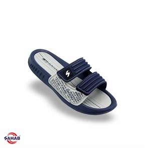 Шлёпанцы мужские SAHAB S507MK NAVY-GRAY (42 - 46) MONO COLOR S507MK_NAVY-GRAY